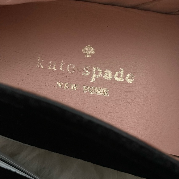 Kate Spade Delise Slip On Sneakers Velvet Leather Bow 7 - Picture 8 of 8